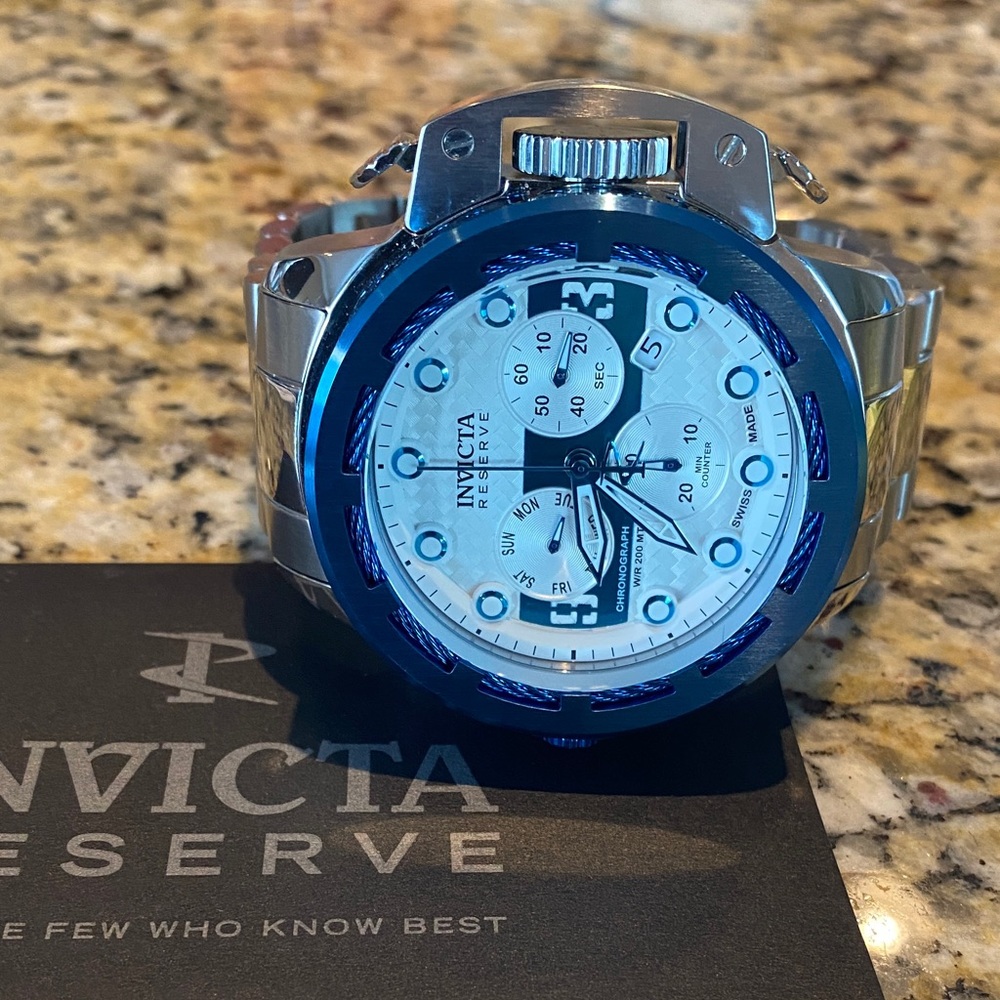 Invicta Reserve Tough Line Swiss Ronda Z60 Caliber Chronograph Men’s Watch